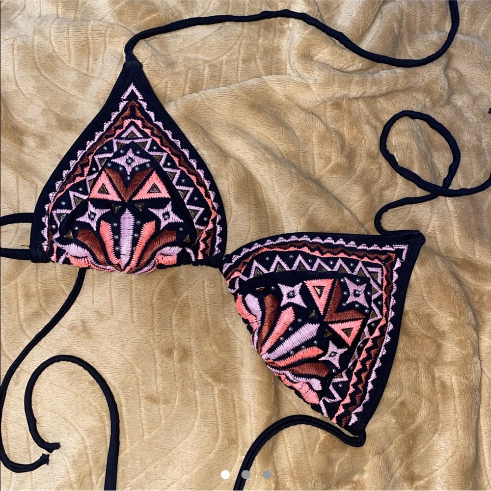 Multicolored Bikini Top!